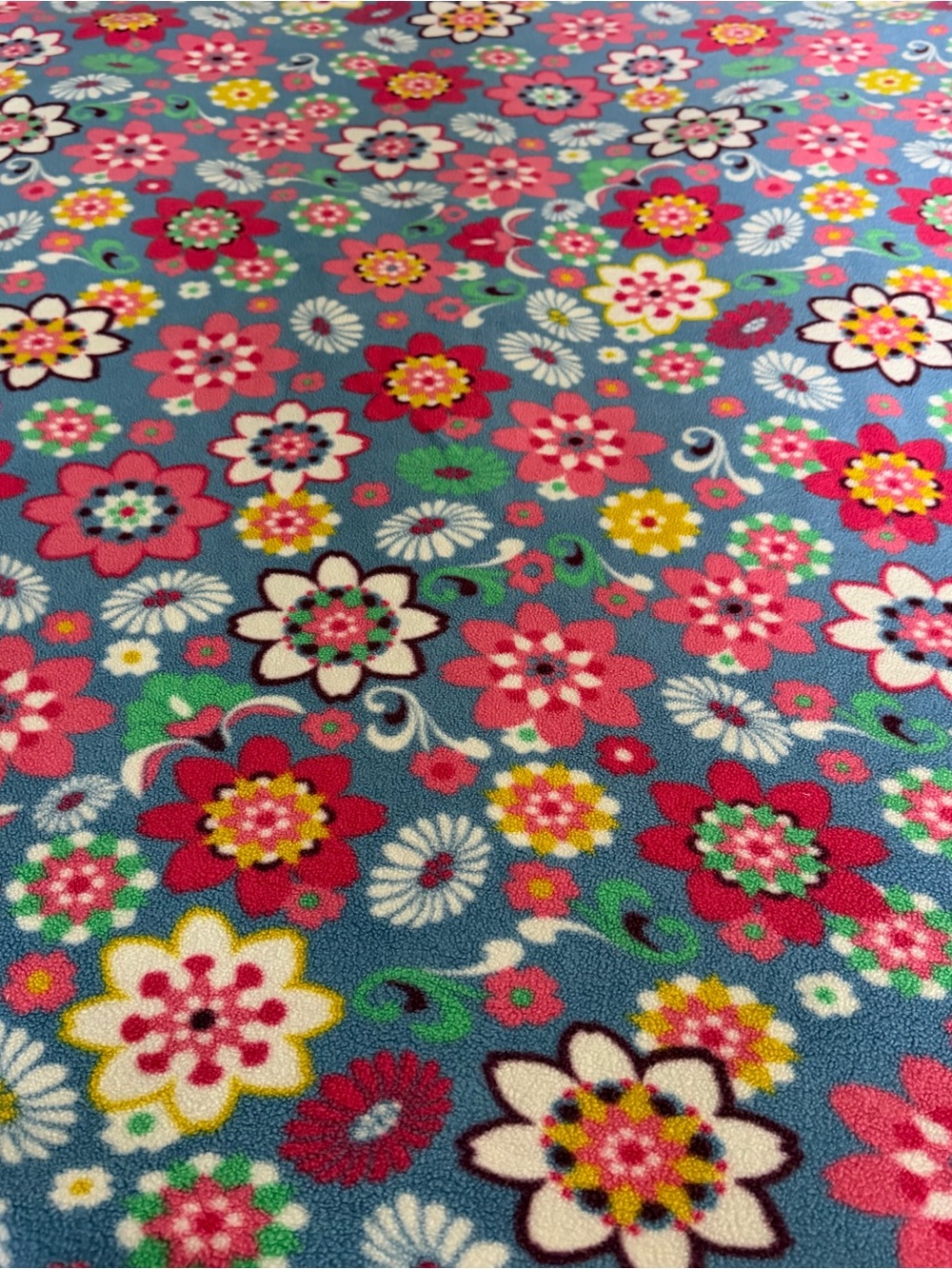 Patagonia Throw Kids Adults Floral Synchilla Print Retro Fleece Blanket Rare